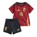 Echipament fotbal Belgia Orel Mangala #18 Tricou Acasa European 2024 pentru copii maneca scurta (+ Pantaloni scurti)